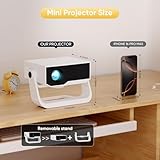 Wielio 2025 Ultra Smart Projector Built-in Apps, 32000 Lumens,Full HD 4K Supported, WiFi 6 & Bluetooth 5.2, Low Fan Noise (<29.8dB), Auto Keystone, Portable Movie Projector for IOS/Android/PS5 - Image 7