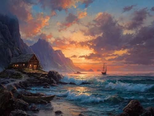 DIY  Lbg l q SҌ G D̔g ANG̋Zbgt 60x80cm hG XgX  v[g Mtg - |pIȑ̌ŊyށAiȃLoXƑN₩ȐFʁAW̓AbvAbNXʁACe