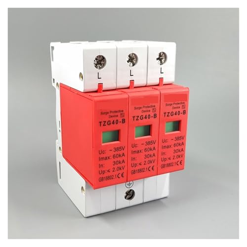 Parasurtenseur domestique AC SPD efficace pour bloquer les surtensions de 30KA à 60KA