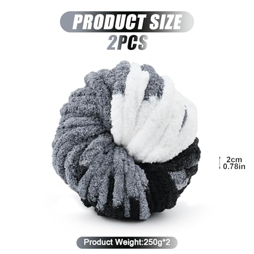 Chunky Wool Yarn 250g × 2 - Image 2