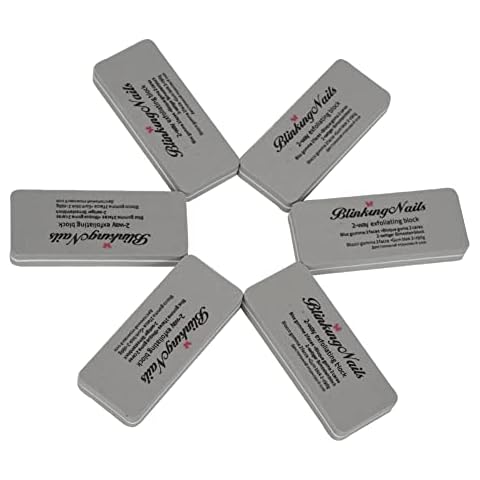 Sponge Nail File and Buffer for Nail Art Care Double Sides Design 100/180 Grit, Mini Size Nail Buffers Blocks for Acrylic Nails Professional Manicure Nail Tools Color Gray Pack of 6Pcs Cover
