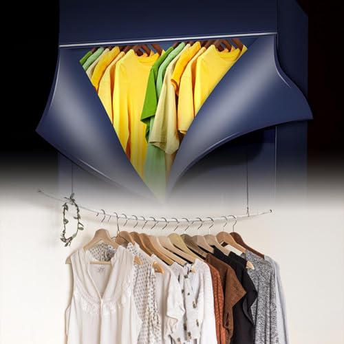 Indoor Clothes Airer, Intelligent Constant Temperature Fast Drying Heated Airer, Save Time Save Electricity Heated Dryers For Drying Clothes Wet Weather,A - Image 7