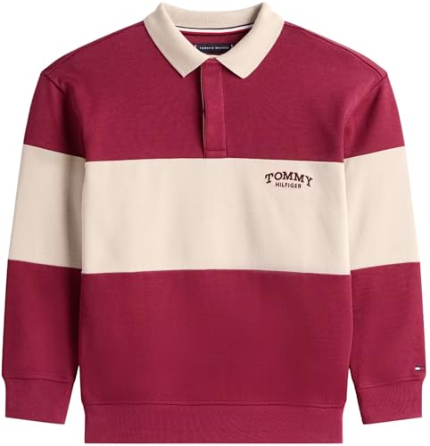 Tommy Hilfiger Jungen Ls Kb0kb10047 L/S Polo, BEIGE (Gulf Sand Colourblock), 24 Monate