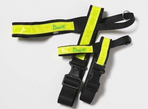 Boett Reflective Track Harness for Dogs, 2-Inch, Size 2, Black