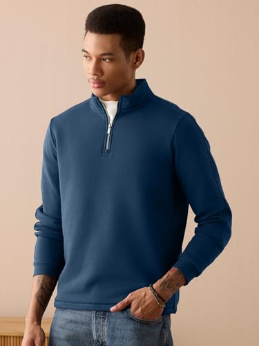 Image of XYXX IntelliSmooth Pulse Relaxed Fit Half-Zip Sweatshirt For Men