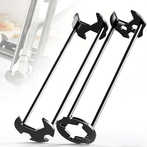 Basin Wrench, 2026 New Multifunctional Sink Wrench Faucet Wrenchs, Universal Tight Spaces Installer Faucet Tool for Kitchen Bathroom - 2pc
