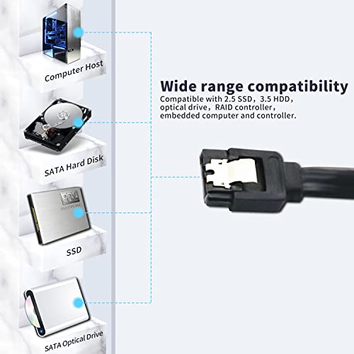 Cable SATA III Corto 40 cm Pack 6 pzas V TELESKY miniatura 4