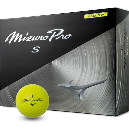 MIZUNO(ミズノ) ゴルフ ボール ミズノプロ S イエロー 1ダース 12個入 5NJBT835