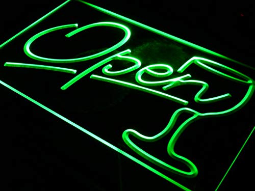 ADVPRO i536-g Script Open Glass Cocktails Bar Neon Light Sign