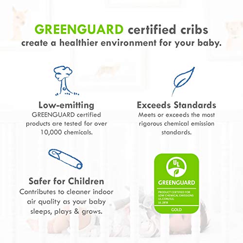 Davinci Union 4-In-1 Convertible Crib In White, Greenguard Gold Certified #TOP7