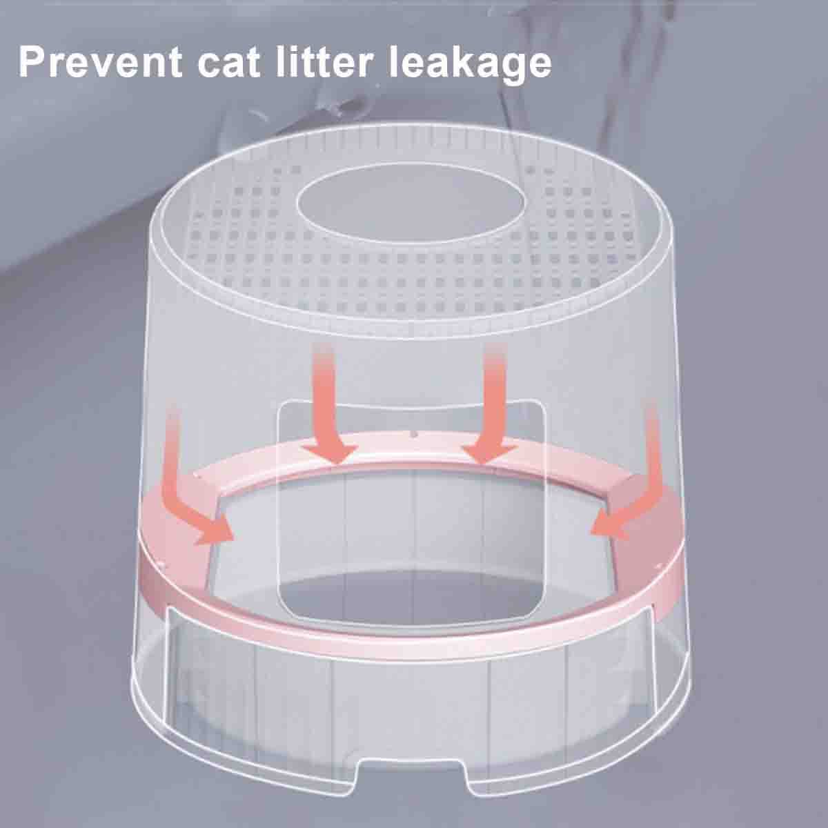 Katzentoilette, extra große mit Deckel, vollständig geschlossenes Einstieg von oben, auslaufsichere Schublade und