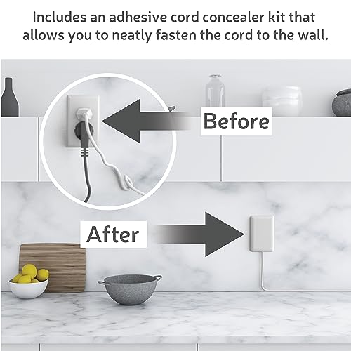 Neat Socket - 3ft Flat Extension Cord with USB Ports – Ultra Thin Flat Plug Extension Cord with 3 Outlets, 2 USB – Flat Outlet Extender – Universal Size Flat Plug Power Strip, Child & Pet Safe by Neat Socket - Used condition - Image 2