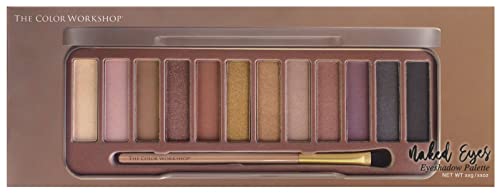 Essentials Naked Eyes - Eyeshadow Palette - Palette with 12 Natural Eyeshadow Shades, Professional Makeup Kit to Always Keep in Your Bag - Makeup Gift Set for Girls, Teenagers and Women - Image 4