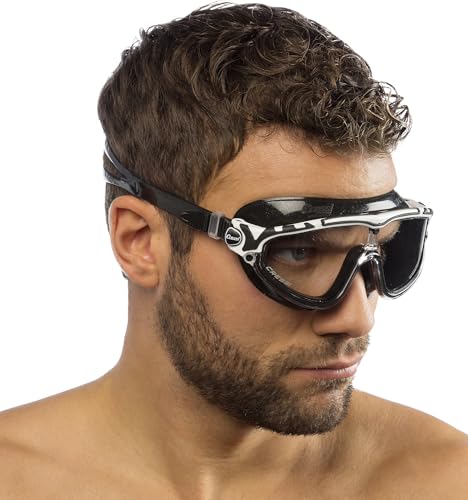 Cressi Skylight Premium Gafas de Natación Anti Empañante y Anti UV - Multicolores - Transparente/Blanco Negro - imagen 3