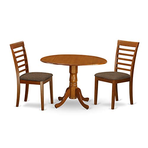 East West Furniture Dlml3-Sbr-C Kitchen Table Set #TOP1