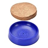 Generisch Gamelle pour nid de pigeons avec 3 tapis – Gamelle pour l'élevage des oiseaux, tasse douillette respirante | Kit de soutien pour cailles, poulets, perruches, canaris, jeunes animaux, cage