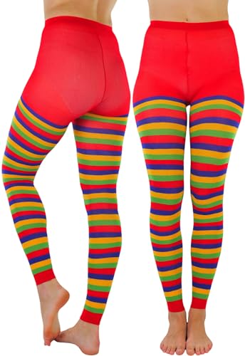 Image of ToBeInStyle Women's Nylon Horizontal Striped Tights