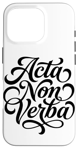Acta Non-Verba ���e����A�N�V���� ���t�ł͂Ȃ� ���b�g�[ �X�}�z�P�[�X iPhone 16 Pro �p