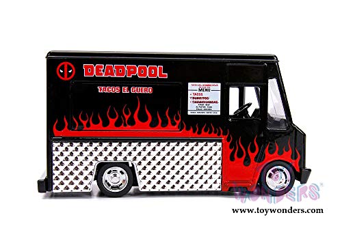 DEADPOOL TACO TRUCK ミニカー　ホットウィール Amazon.com: Hot Wheels Deadpool Food Truck, 1:64 Scale