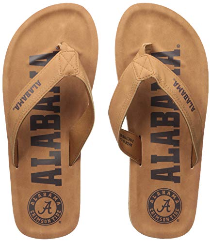 NCAA Alabama Crimson Tide Mens CONTOUR WORDMARKALABAMA CONTOUR WORDMARK - MENS - BROWN - LARGE, Team Color, L