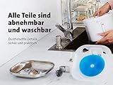 Molly&Cody Spring Trinkbrunnen für Katzen & Hunde (2L Wasserkapazität, automatischer Wasserspender, Ultra leise Wasserpumpe, sichtbare Wasserstandanzeige, 3-faches Filtersystem, kompakt, Edelstahl)