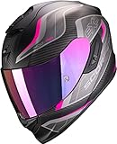Scorpion Herren NC Motorrad Helm, Schwarz/Rosa, S