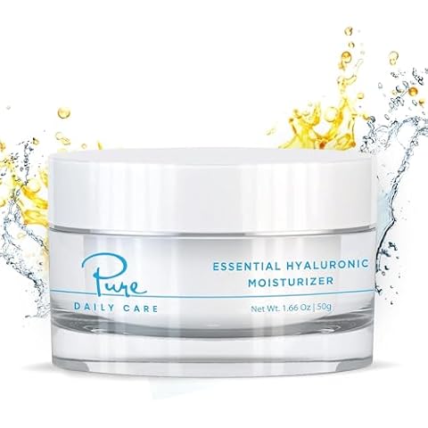 Pure Daily Care Essential Hyaluronic Moisturizer (1.66 Oz) - Hydrating Silicone-Free Daily Clean Beauty Face Cream For All Skin Types Cover