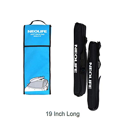 Neolife Soft Roof Rack Pads Single Wrap-Rax Surfboard Longboard，Kayak Straps,19inch [Pair] - Thumbnail 4