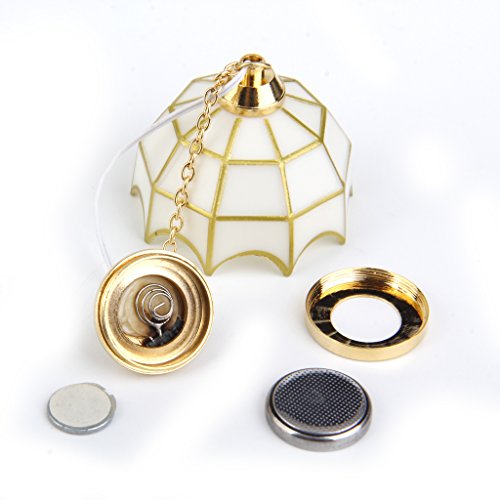 Magideal 1:12 Dollhouse Miniature Ceiling Lamp Led Light - 1* Ceiling Lamp #TOP5