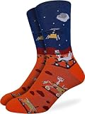 Good Luck Sock Men's Mars Rovers Socks, Adult, Shoe Size 7-12
