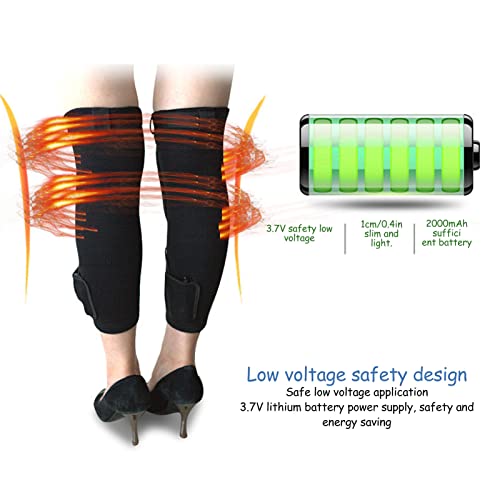 Verwarmde Kniebrace, 1 Paar Verwarmde Kniebeschermers Flexibel Oplaadbaar Warm Houden Voor Fitness Voor Sport Voor… - Image 5