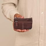 Gusti Skórzane Etui na Klucze Rook – Stylowe Brązowe Ochronne Etui Retro z Naturalnej Skóry – Organizer do Kluczy, Bezpieczny Pokrowiec na Klucze Męskie i Damskie