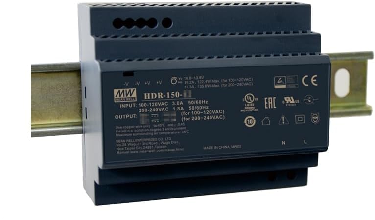 Mean Well HDR 150W 48V 2.72A Switching Power Supply DIN Rail HDR-150-48