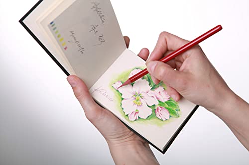 D&S Sketch book 140 g/m², caderno preto, 9x12,5cm, paisagem, 30 fls