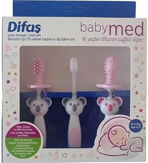 Difaş Baby Med Bebek Ağız Bakım Seti (Pembe)