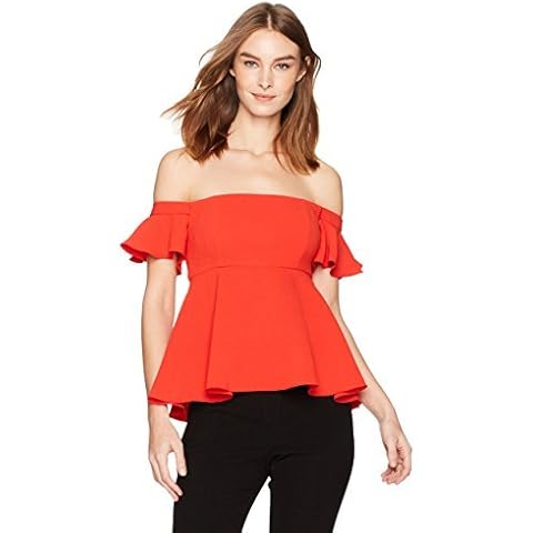 Rachel Zoe Women's Cheyenne Shirt, Hibiscus, 4 Cover