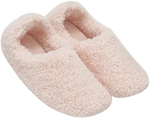 （09:30時点） [mianshe] あったか ルームシューズ スリッパ かかと付き 男女兼用 もこもこ 軽量 洗える ライトピンク M
