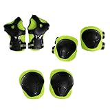 Sharplace Kinder Schonerset Protektoren Set Schützer für Radfahren Inlineskating Skateboard, 6 Farben Wählbar - Grün
