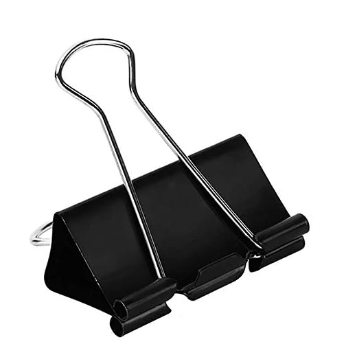 Extra Large Binder Clips (36 Pack) 2 Inch, Big Paper Clamps for Office Supplies, Black
