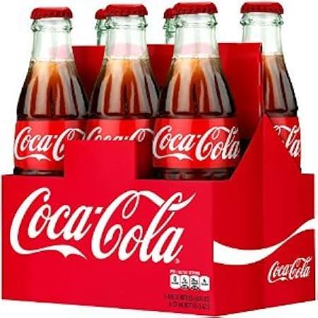 Coca-Cola クラシックガラスボトル 24本セット　ミニチュア Amazon.com: Coca-Cola Classic 8oz Glass Bottles 4-6 Packs (24
