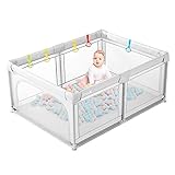 ☺【Verbessertes Design】Belüftungsschirm Design, kann die Stoßkraft des Babys puffern, Fernbeobachtung des Zustandes des Babys. Armlehne mit Antikollisionsausführung zur Verhinderung des Anstoßens von Babys