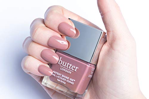 Butter London Patent Shine 10X Nail Lacquer, Gel-Like Finish, Chip-Resistant Formula, 10-Free Formula, Cruelty-Free, Polymer Technology, Mum's The Word #TOP5