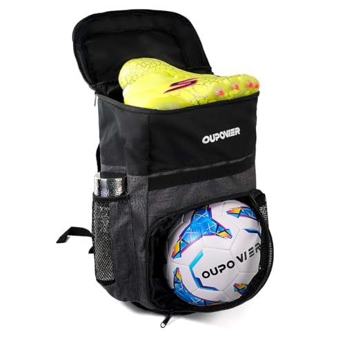 Mochila para fútbol y baloncesto de 35L juvenil con bolsa estanca de ropa sucia y calzado