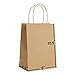 Brown Kraft Paper Gift Bags Bulk with Handles 50Pc [ Ideal for Shopping, Packaging, Retail, Party, Craft, Gifts, Wedding, Recycled, Business, Goody and Merchandise Bag]