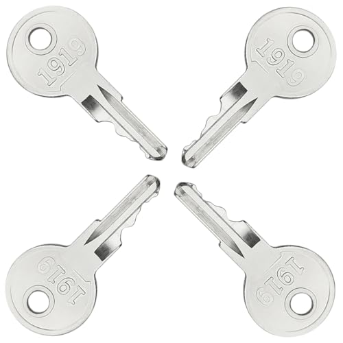 AYWFEY 4-pak kluczy zapłonowych do wózka golfowego, klucz do wózka golfowego kompatybilny z numerem części 17063G1 17063-G1, z 2 breloczkami