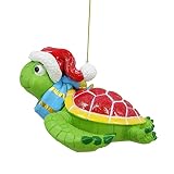X’MAS Sea Turtle Hanging Ornament, Resin Funny Sea Turtle Christmas Tree Hanging Ornaments, Cartoon