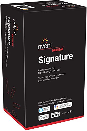 Nvent Nuheat Signature Programmable Wifi Dual-Voltage Floor Heating Thermostat With Touchscreen Interface, Compatible With Alexa, Google Assistant, Nest And Ifttt #TOP1