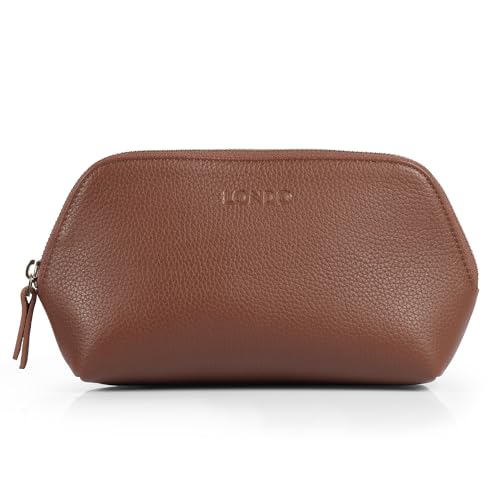Londo Trousse à Maquillage en Cuir Véritable pour Cosmétiques, Pinceaux - Trousse de Toilette – vue 7