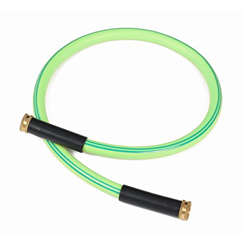 Atlantic Female to Female Heavy Duty Garden Hose 5/8 Inch x 4 Foot Green, Short Connection Leader Hose (Green 4FT Female-Female)