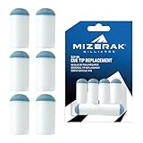 Mizerak Slip-On Cue Tips – 12mm & 13mm Pool Cue Tip Replacements – Universal Fit, No Glue Needed – Instant Fix for Worn Tips